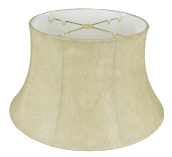 4116 Faux Leather Floor Lamp Shade with White Lining #4116